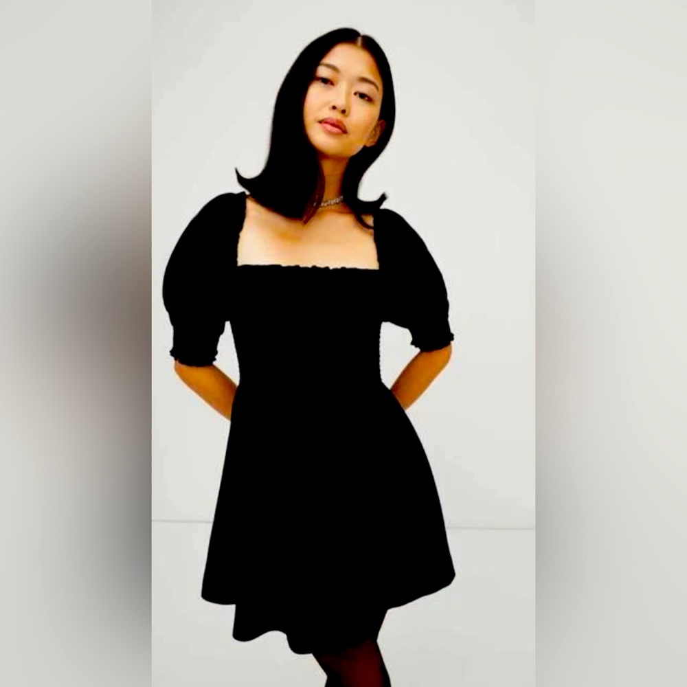 NWOT. Hill House Black Crepe Athena Dress. Size Small.